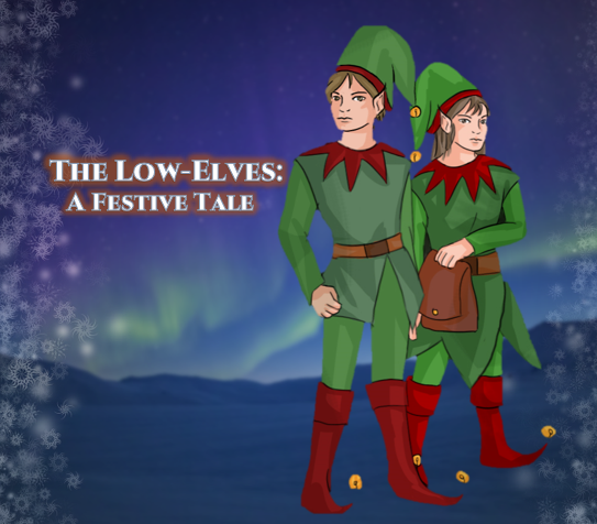 Low-Elves in a wintery scene.